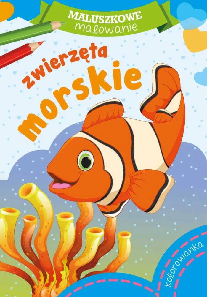 Skrzat Wydawnictwo Spalvinimo knygelė A5 Mažylių tapyba. Jūros gyvūnai SKRZAT 158751