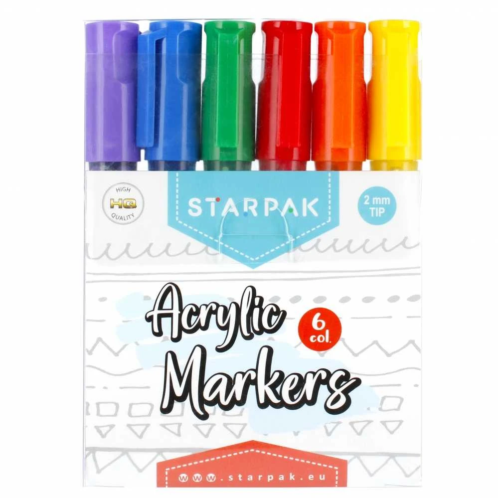 Starpak MARKER AKRYL 6KOL OKR STK WB 12 / 72