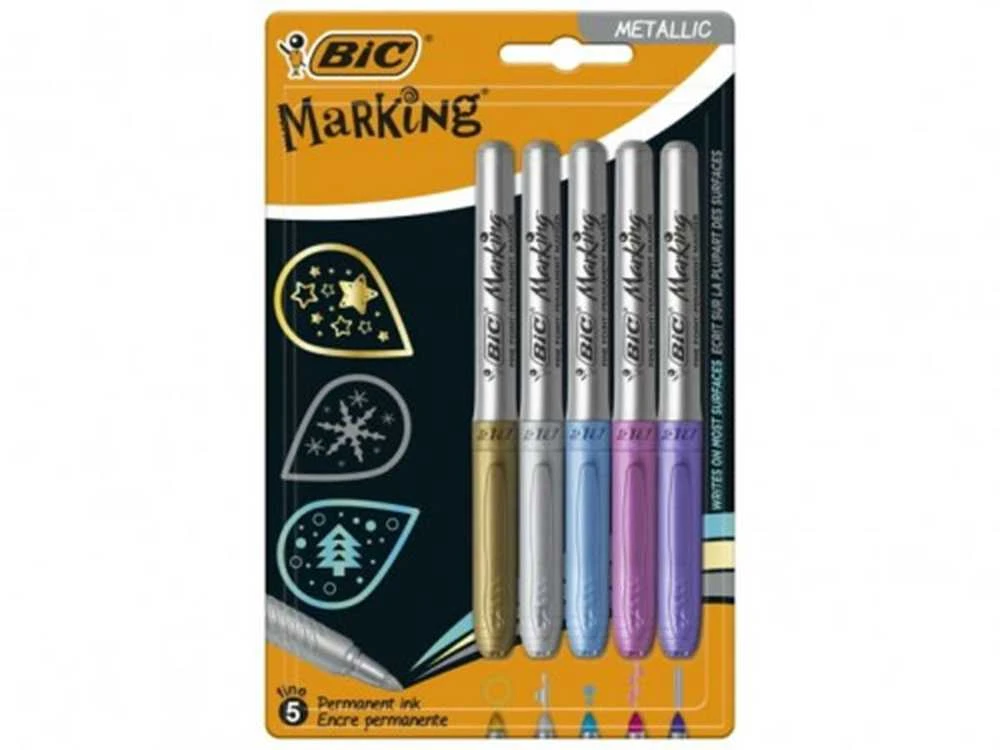 Crayola, Inc. Crayola Marker BIC Marking Metallic Ink 5 spalvų Lizdinė plokštelė 5vnt