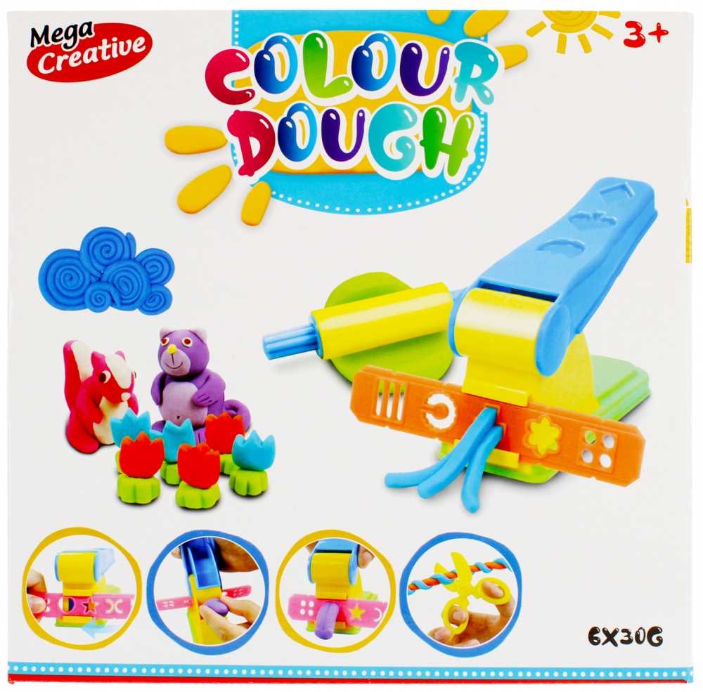 Mega Creative Play tešlos žaislas su Color Dough Squeezer
