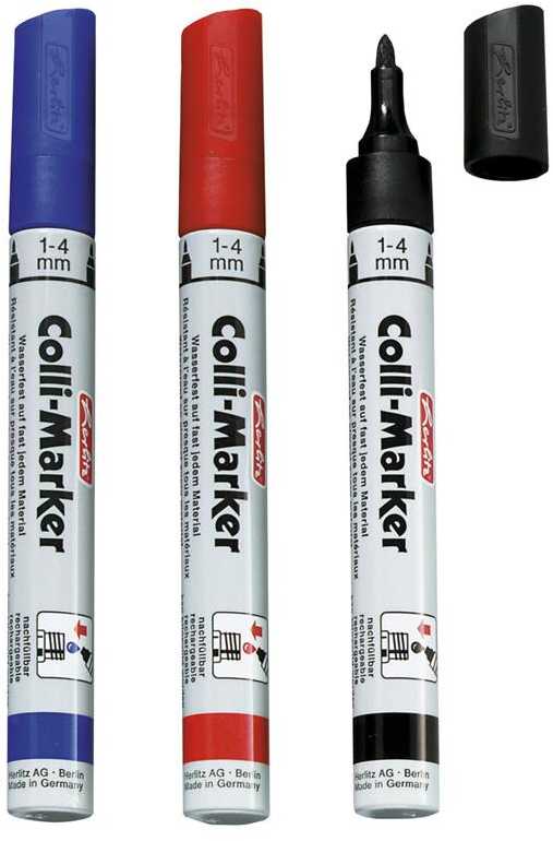 Herlitz Colli-marker permanentinis markeris, mėlynas