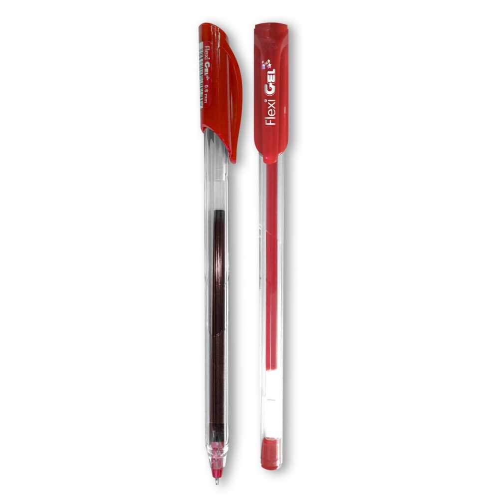 Penmate Gelinis rašiklis Flexi Gel 0,5 мм mm raudonos spalvos