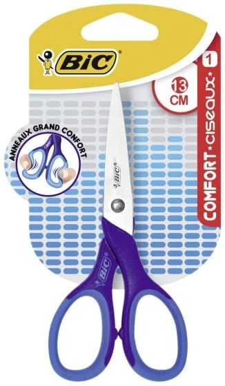 Bic Comfort žirklės purpurinėmis rankenomis