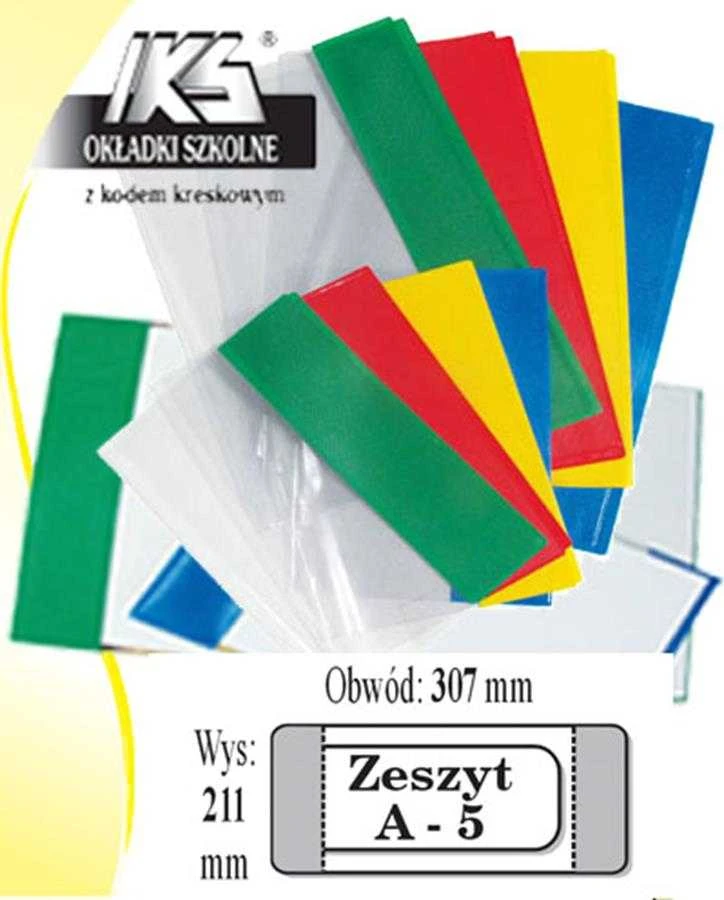 A5 formato aplankai sąsiuviniams su spalvotais kraštais