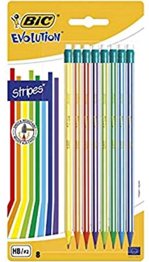 Bic Pieštukas Evolution su su trintuku Stripes 646 HB (12 vnt.)