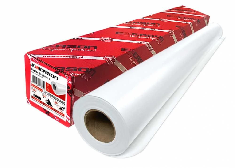 Emerson Ruloninis popierius ploteriams 841mm x 50m, 80g, šerdis 50mm.