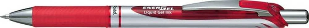 Pentel EnerGel rašiklis raudonu korpusu
