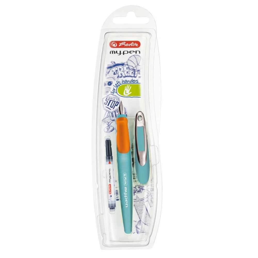 Herlitz My Pen plunksnakotis kairiarankiams turkio spalvos