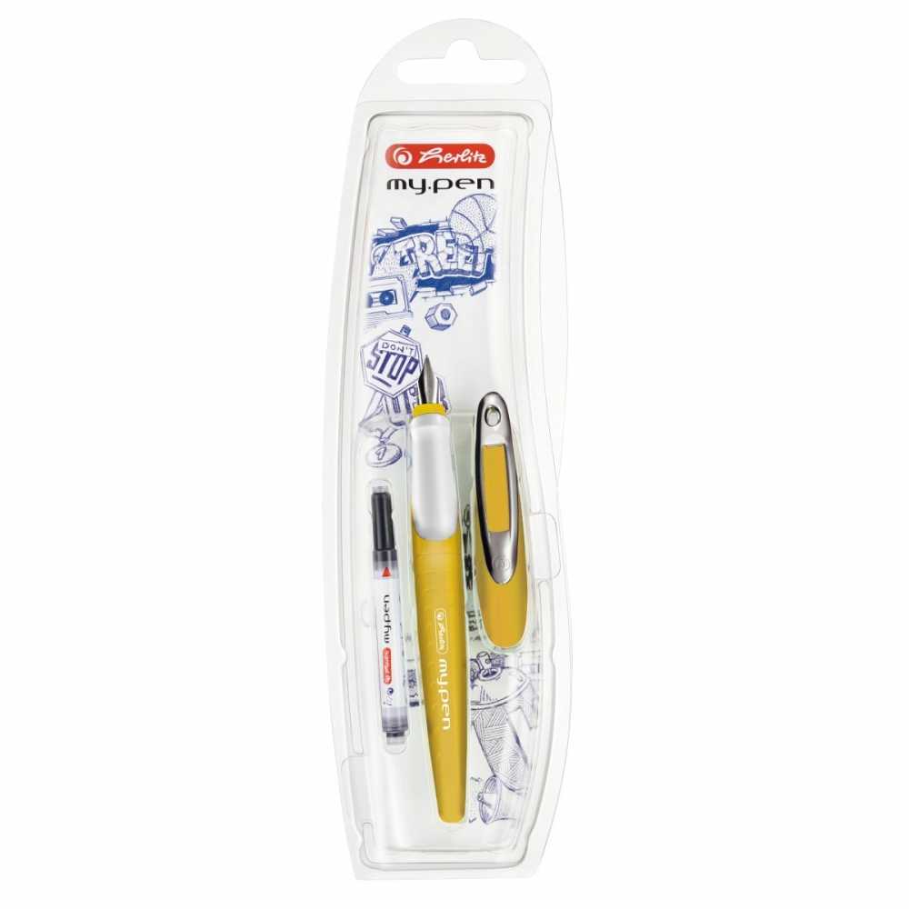 Amžinas rašiklis Herlitz My.pen, morkų ir baltos spalvos