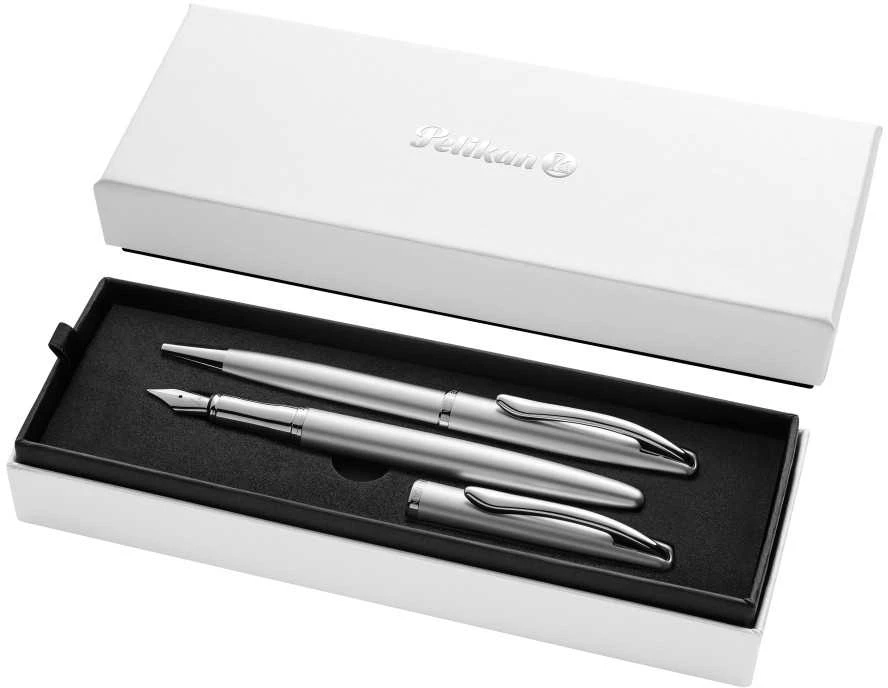 Pelikan Tušinukas+plunksnakotis JAZZ NOBLE elegance sidabrinis