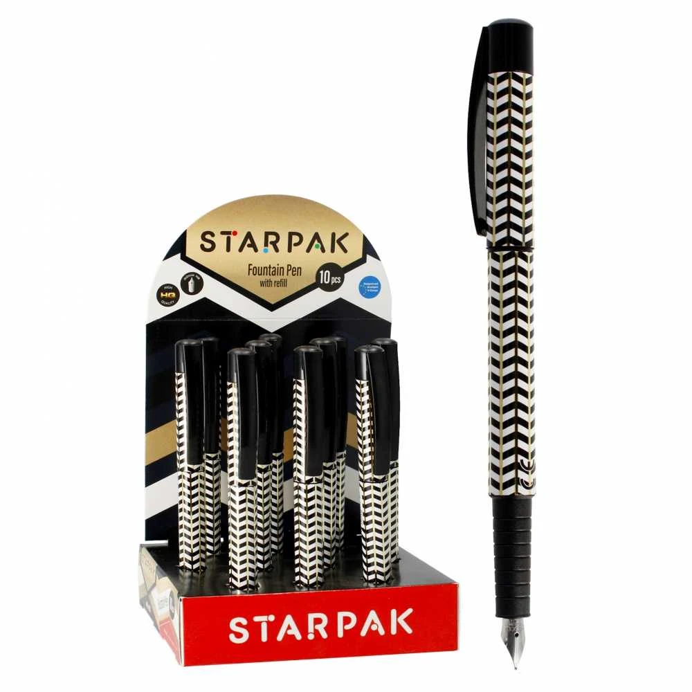 Starpak plunksnakotis zigzago rašto