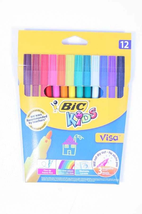 Bic Flomasteriai Kids Visa 12 spalvų rinkinys 002758