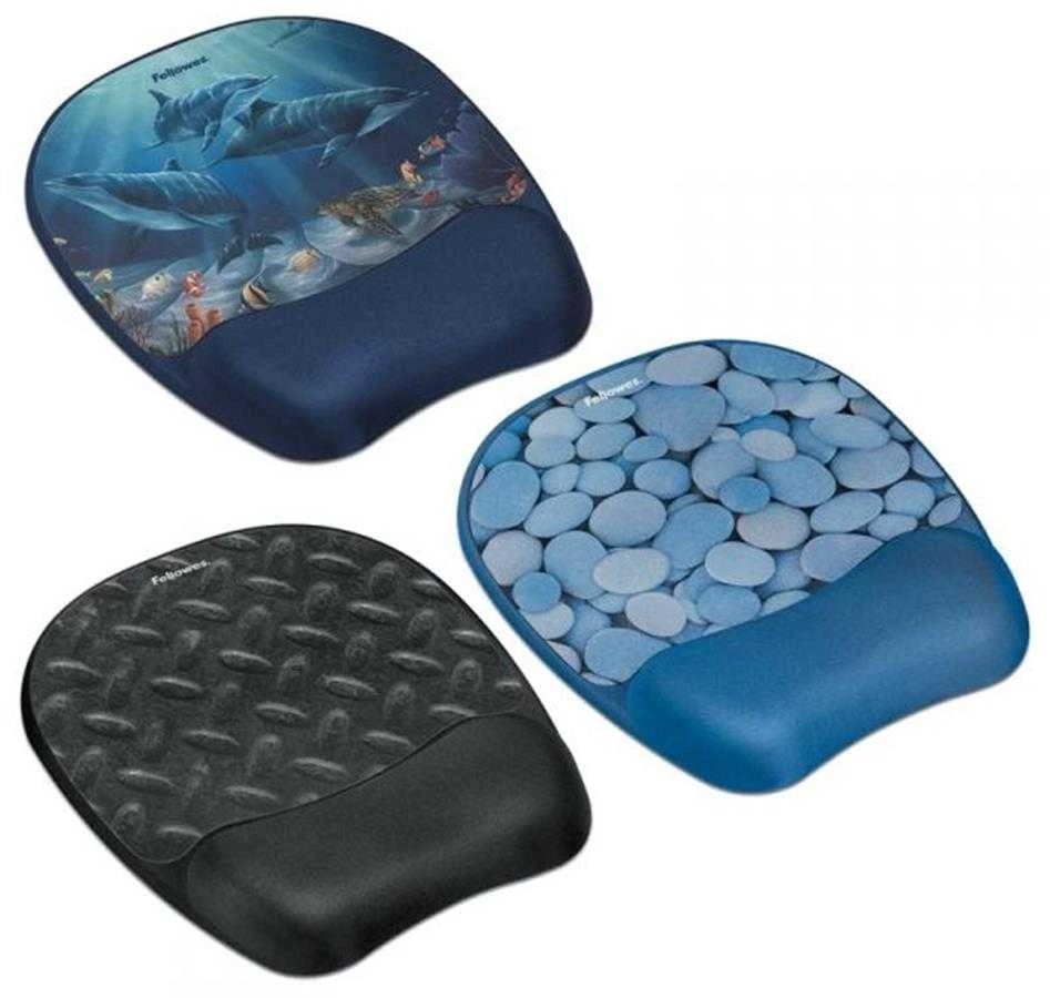 Kilimėlis pelei gelinis su atrama riešui Fellowes Memory Foam, juodas 0407-018
