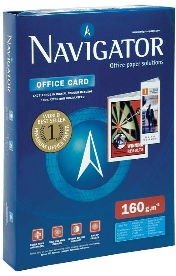 Biuro popierius Navigator Office Card, A4, 160g (250)
