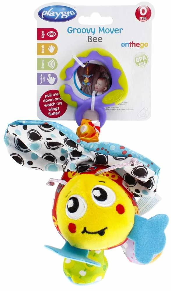 Nascita PLAYGRO pakabinamas žaislas Groovy Mover Bee, 0186982