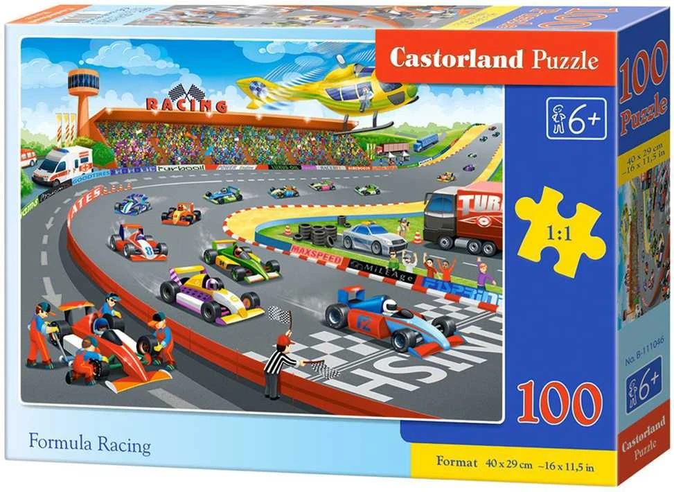 Castorland Dėlionė 100 vnt. - Formulės lenktynės