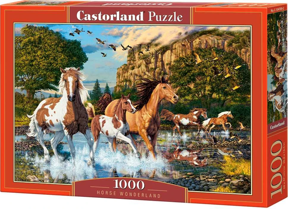 Castorland Dėlionė 1000 vnt. - Laukiniai arkliai