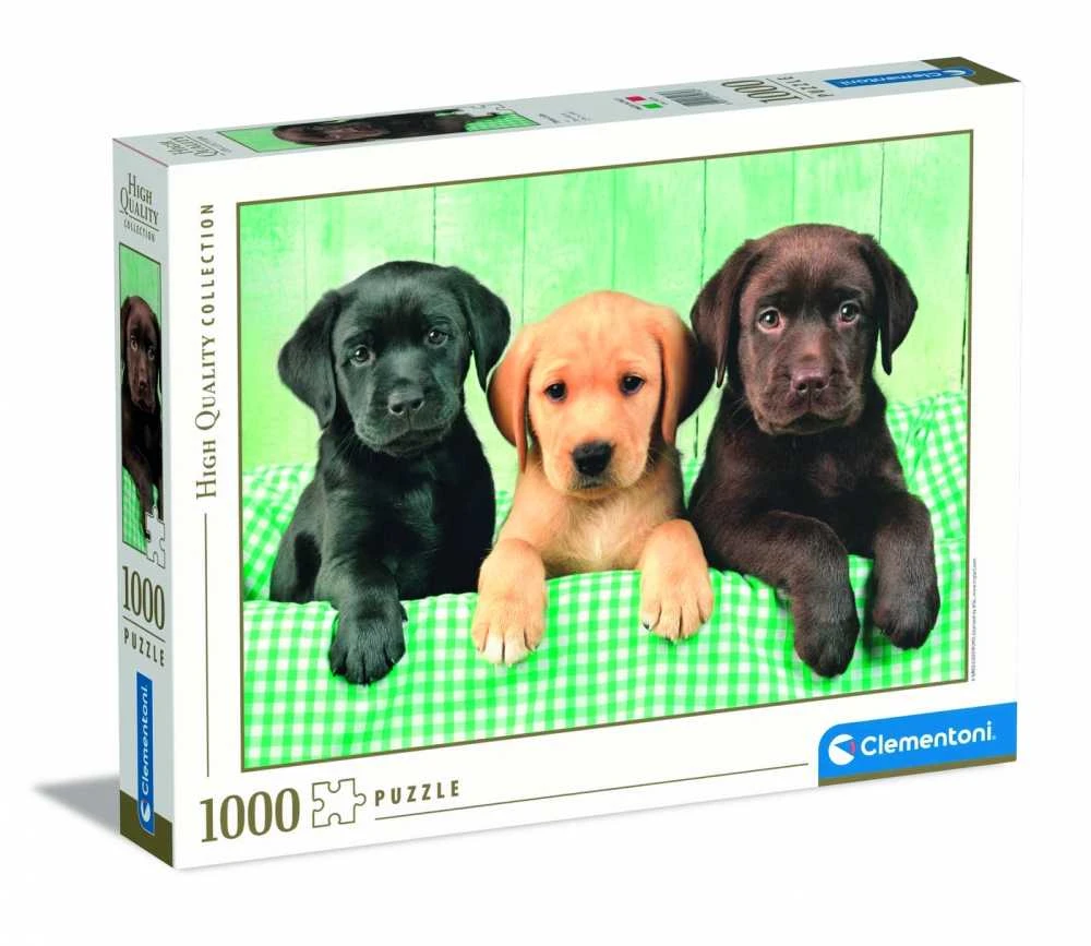 Clementoni Dėlionė 1000 vnt. - Mieli labradorai