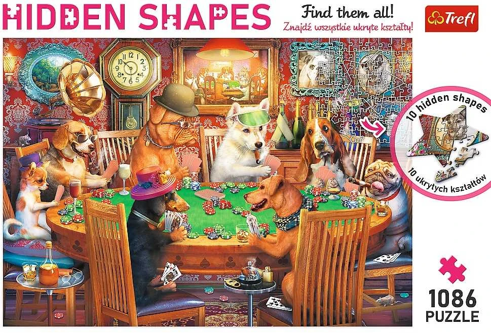 TREFL PUZZLES TREFL Dėlionė „Šunys“, 1000 det.