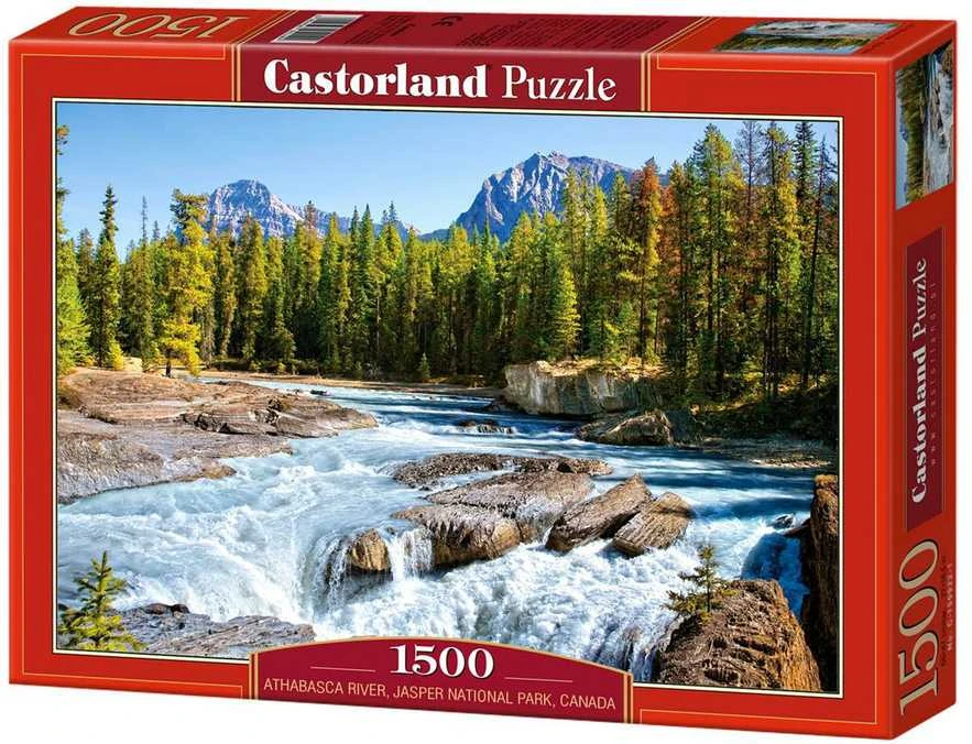 Castorland Dėlionė 1500 vnt. - Atabaskos upė, Jasper nacionalinis parkas, Kanada