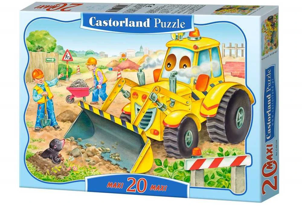 Castorland Dėlionė 20 vnt. - Buldozeris