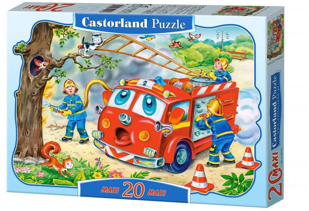 Castorland Dėlionė 20 vnt. - Ugniagesių komanda