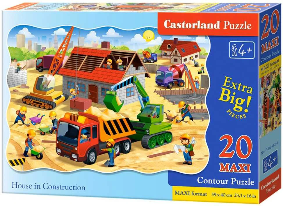Castorland Dėlionė 20 vnt. - Statomas namas