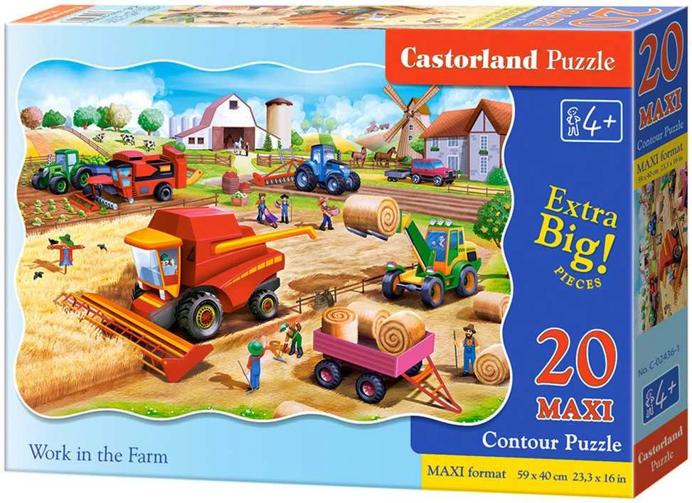 Castorland Dėlionė 20 vnt. - Darbas ūkyje