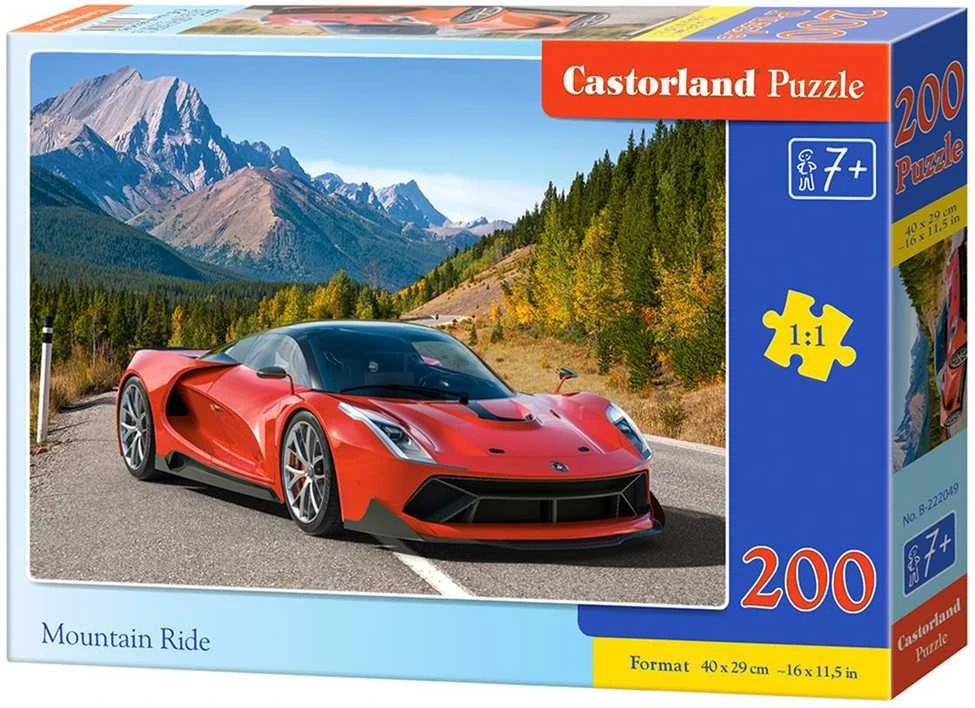 Castorland Dėlionė 200 vnt. - Pasivažinėjimas kalnais