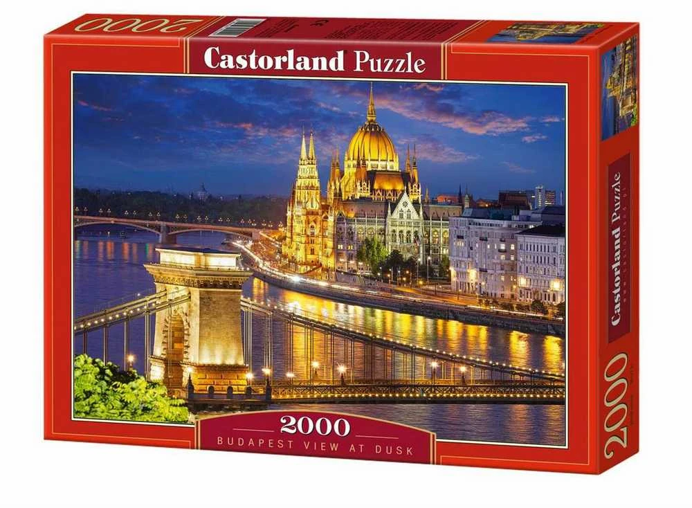 Castorland Dėlionė 2000 vnt. - Budapešto vaizdas sutemus