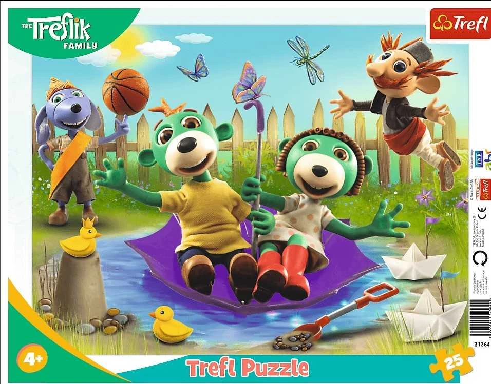 Trefl dėlionė 25 vnt. - Treflikų linksmybės