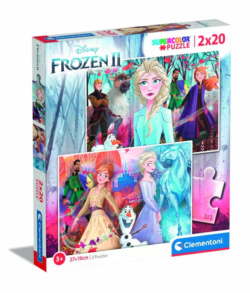 Clementoni Dėlionė 2x20 vnt. - Frozen 2