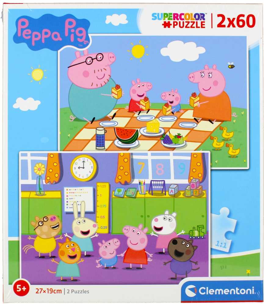 Clementoni Dėlionė 2x60 vnt. - Peppa Pig