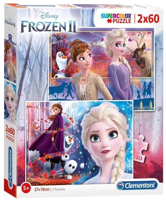 Clementoni Dėlionė 2x60 vnt. - Frozen 2