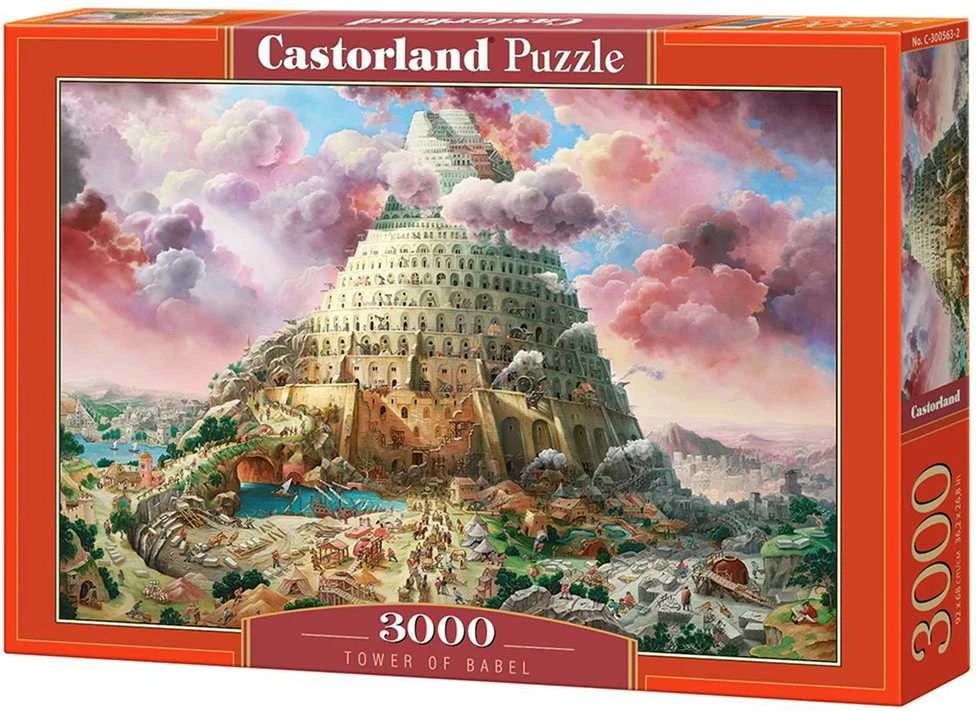 Castorland Dėlionė 3000 vnt. - Babilono bokštas