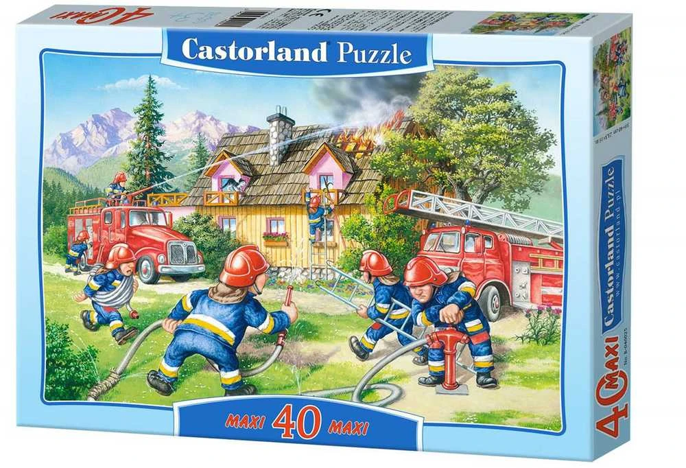 Castorland Dėlionė 40 vnt. - Ugniagesių brigada