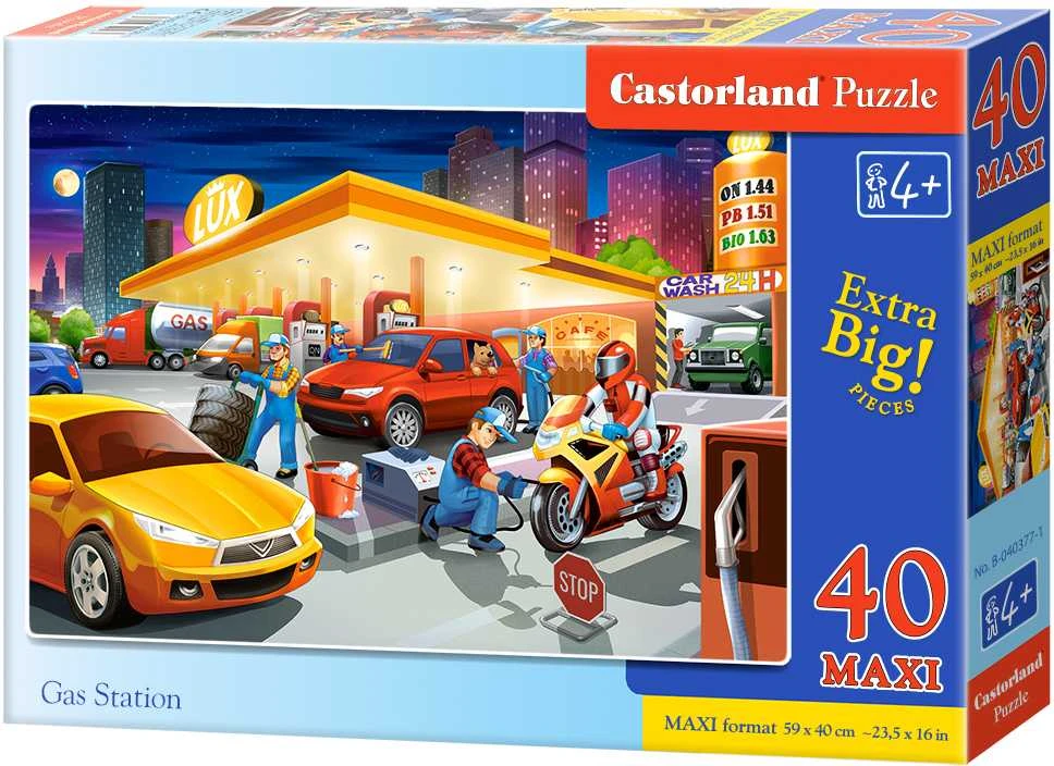 Castorland Dėlionė 40 vnt. - Degalinė