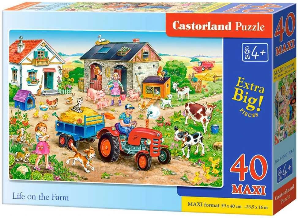Castorland Dėlionė 40 vnt. - Gyvenimas fermoje