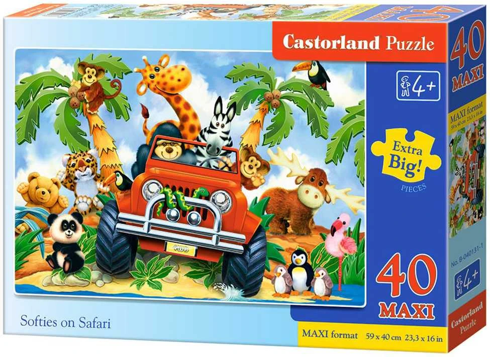 Castorland Dėlionė 40 vnt. - Gyvūnai Safaryje