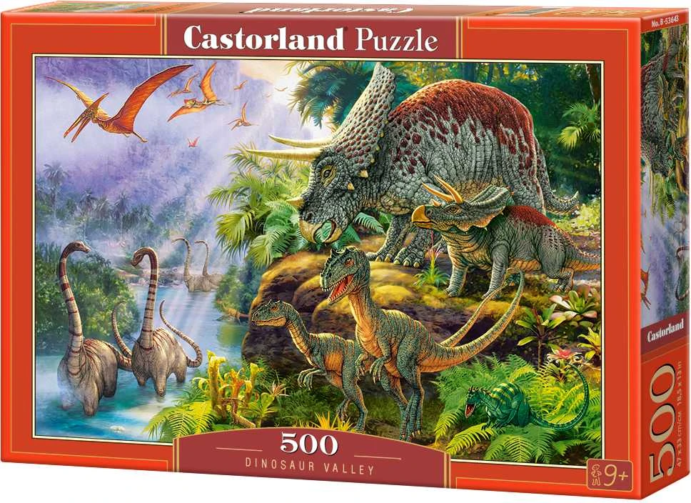 Castorland Dėlionė 500 vnt. - Dinozaurų slėnis