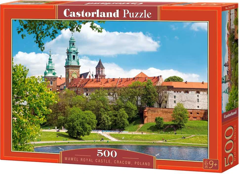 Castorland Dėlionė 500 vnt. - Vavelio karališkoji pilis, Krokuva, Lenkija