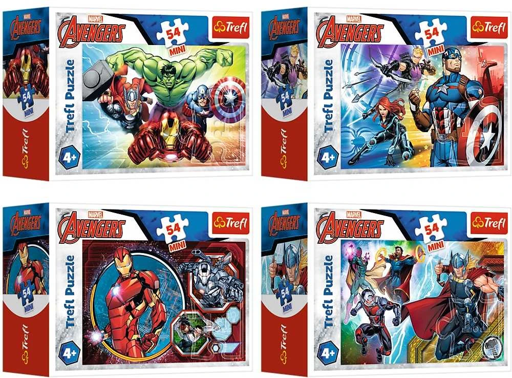 Dėlionė Mini puzzle 54 pieces Heroes of The Avengers 3 Trefl
