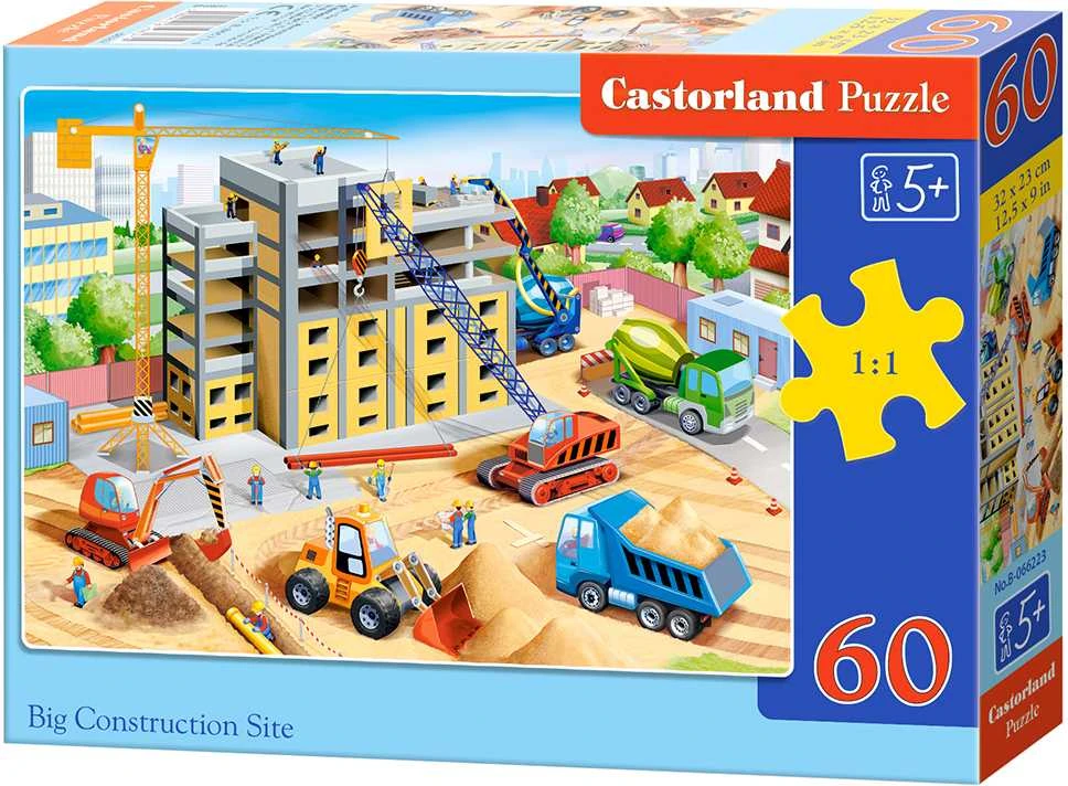 Castorland Dėlionė 60 vnt. - Didelė statybų aikštelė