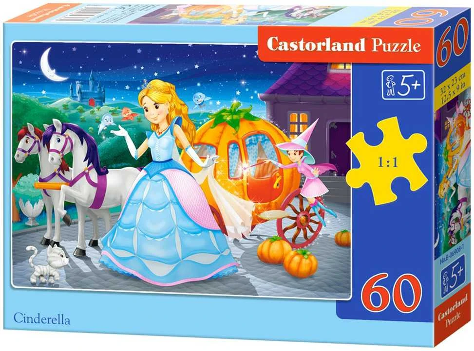 Castorland Dėlionė 60 vnt. - Pelenė