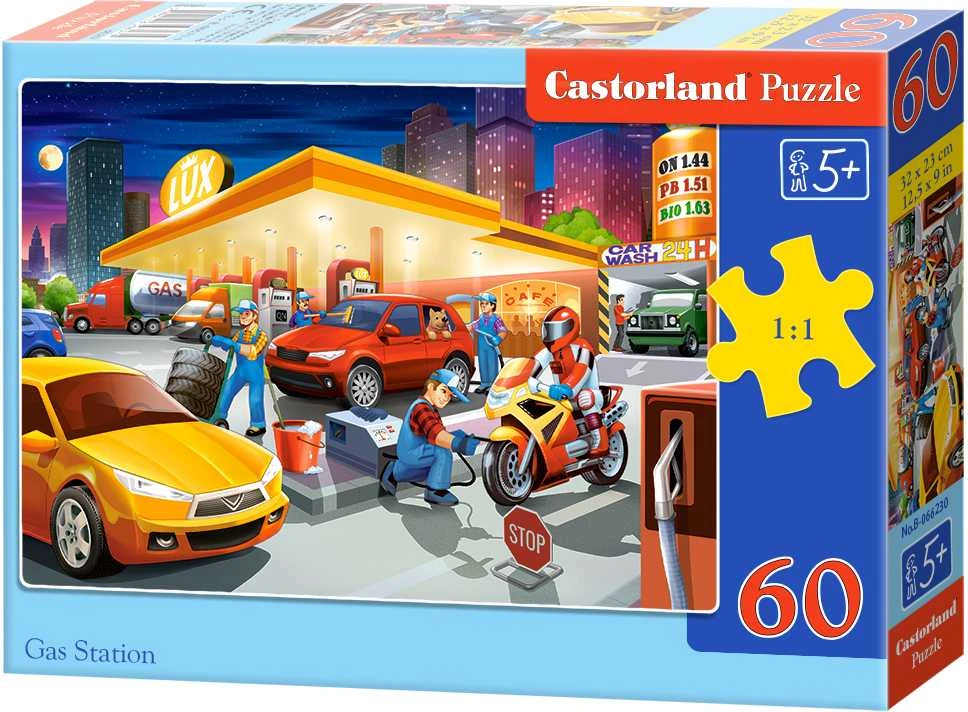 Castorland Dėlionė 60 vnt. - Degalinė