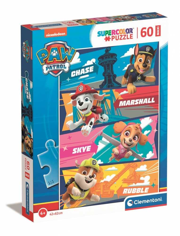 Clementoni Dėlionė 60 vnt. - Šunyčiai patruliai (Paw Patrol) aprašymas - Prekės nuotrauka