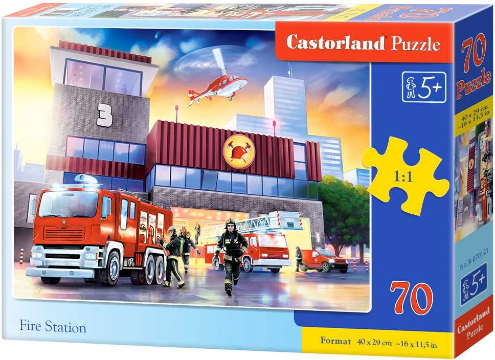 Castorland Dėlionė 70 vnt. - Gaisrinės stotis
