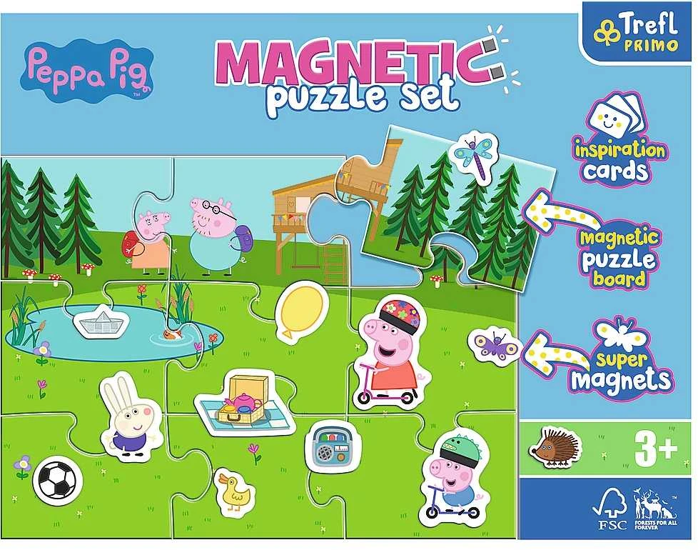 Peppa Pig smagi magnetinė dėlionė. Peppa Pig 93164 Trefl