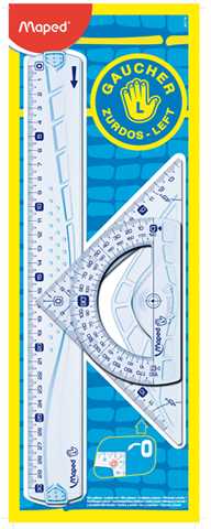 Maped geometrijos rinkinys 30 cm kairiarankiams