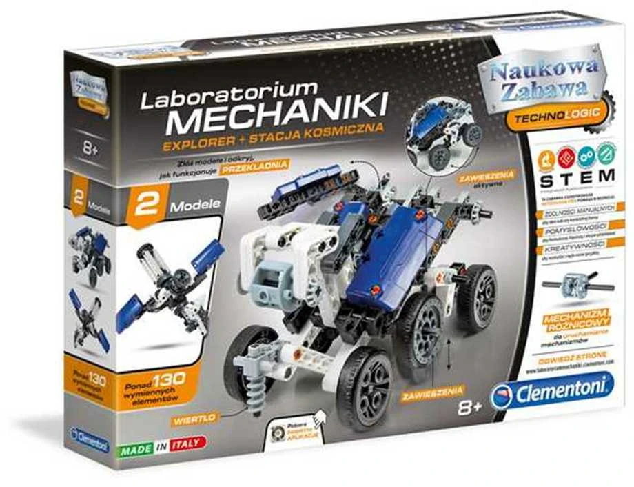Construction Kit mechanikos laboratorija, Kosminės transporto priemonės - Clementoni 50519